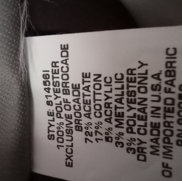 REDUCED! David's Bridal NWT Brown Strapless Sheath Brocade Bodice Copper Trim - Picture 10 of 16